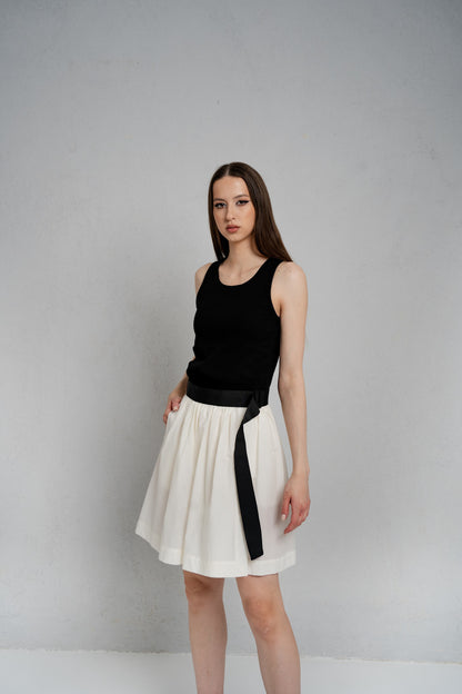 Adele Skirt Mini Ecru