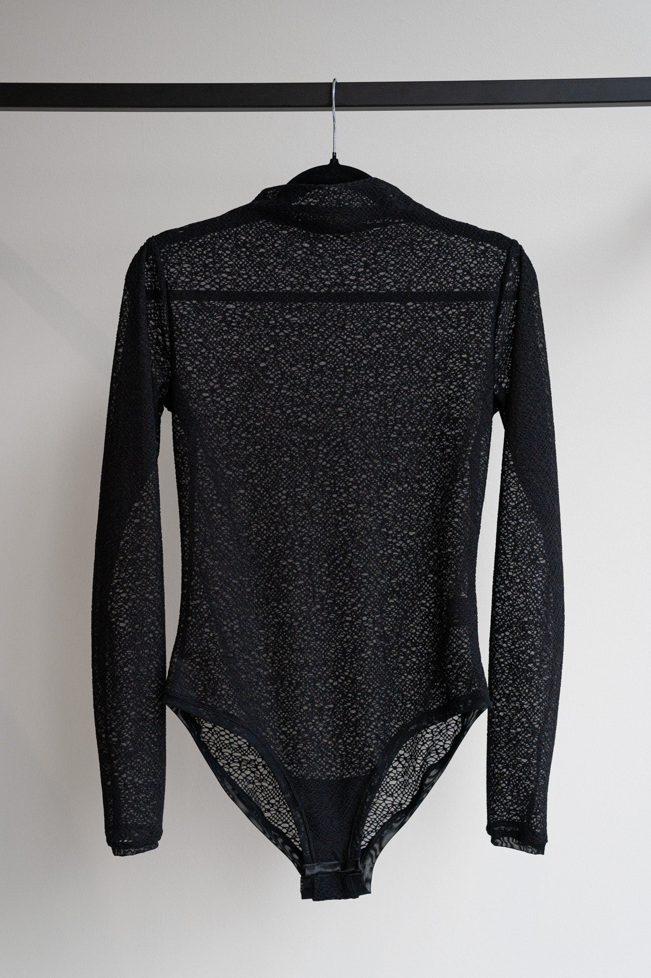 Black High Neck Bodysuit