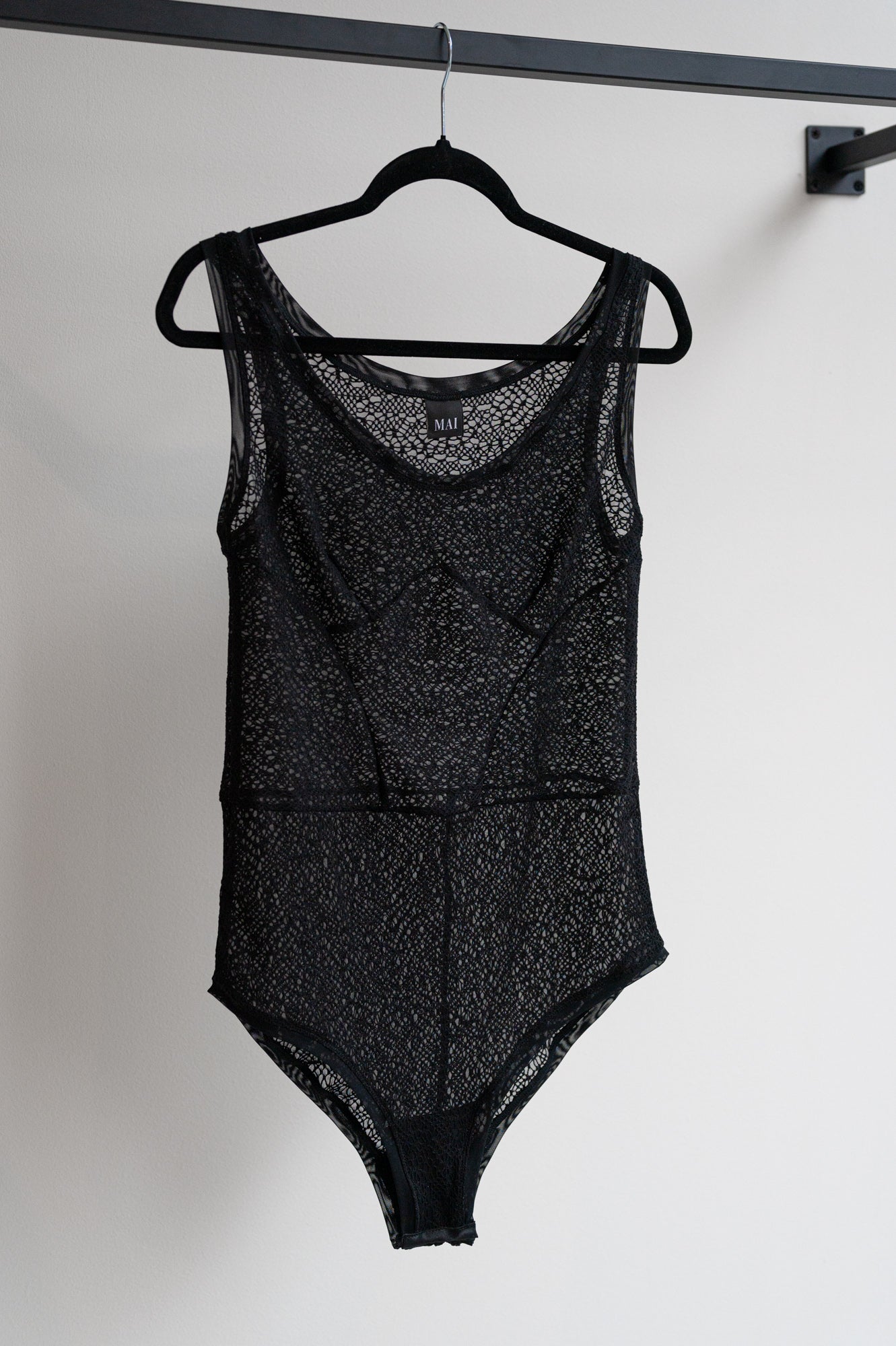 Black Sleeveless Bodysuit