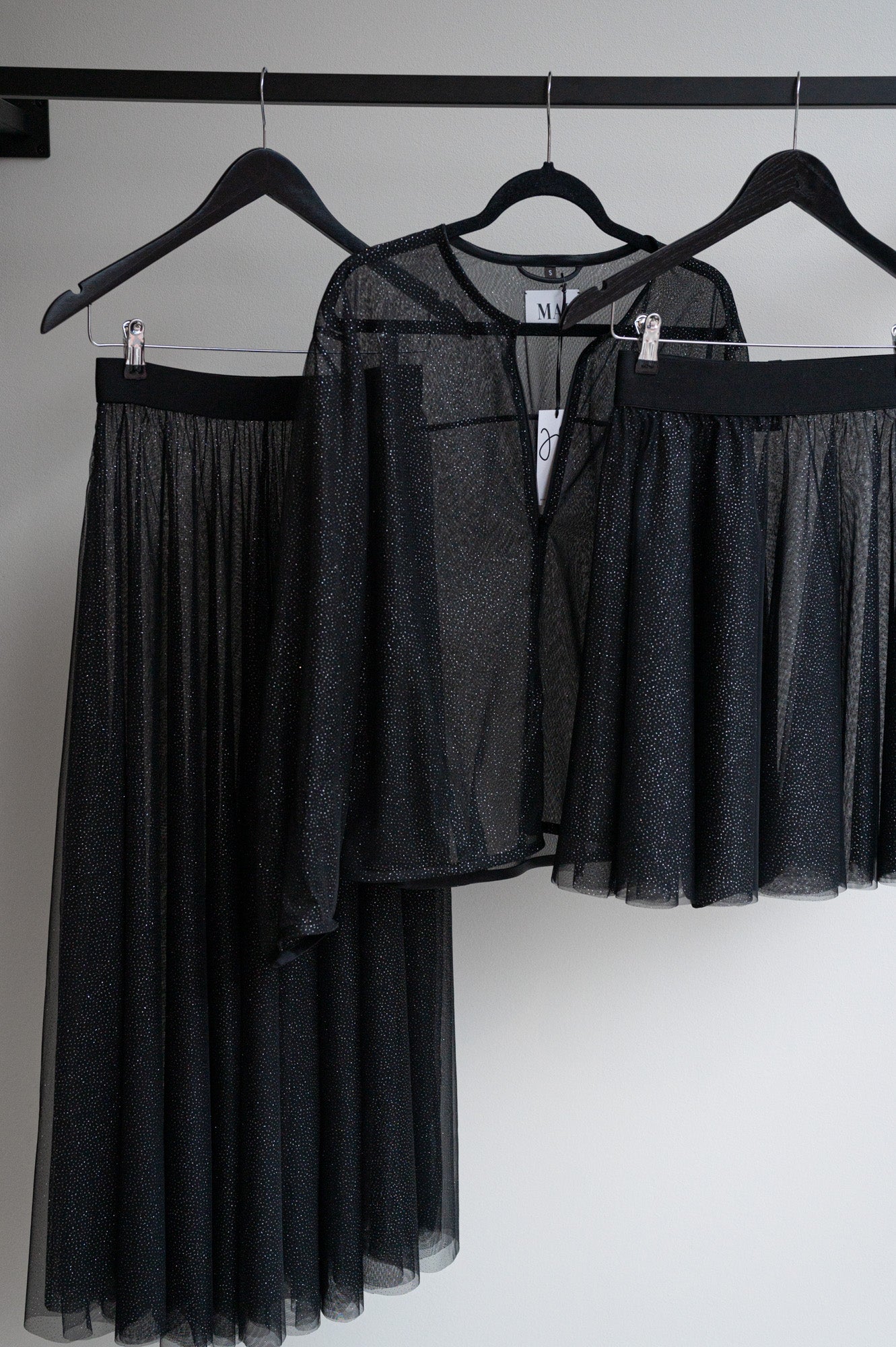 Mesh Maxi Skirt Glitter